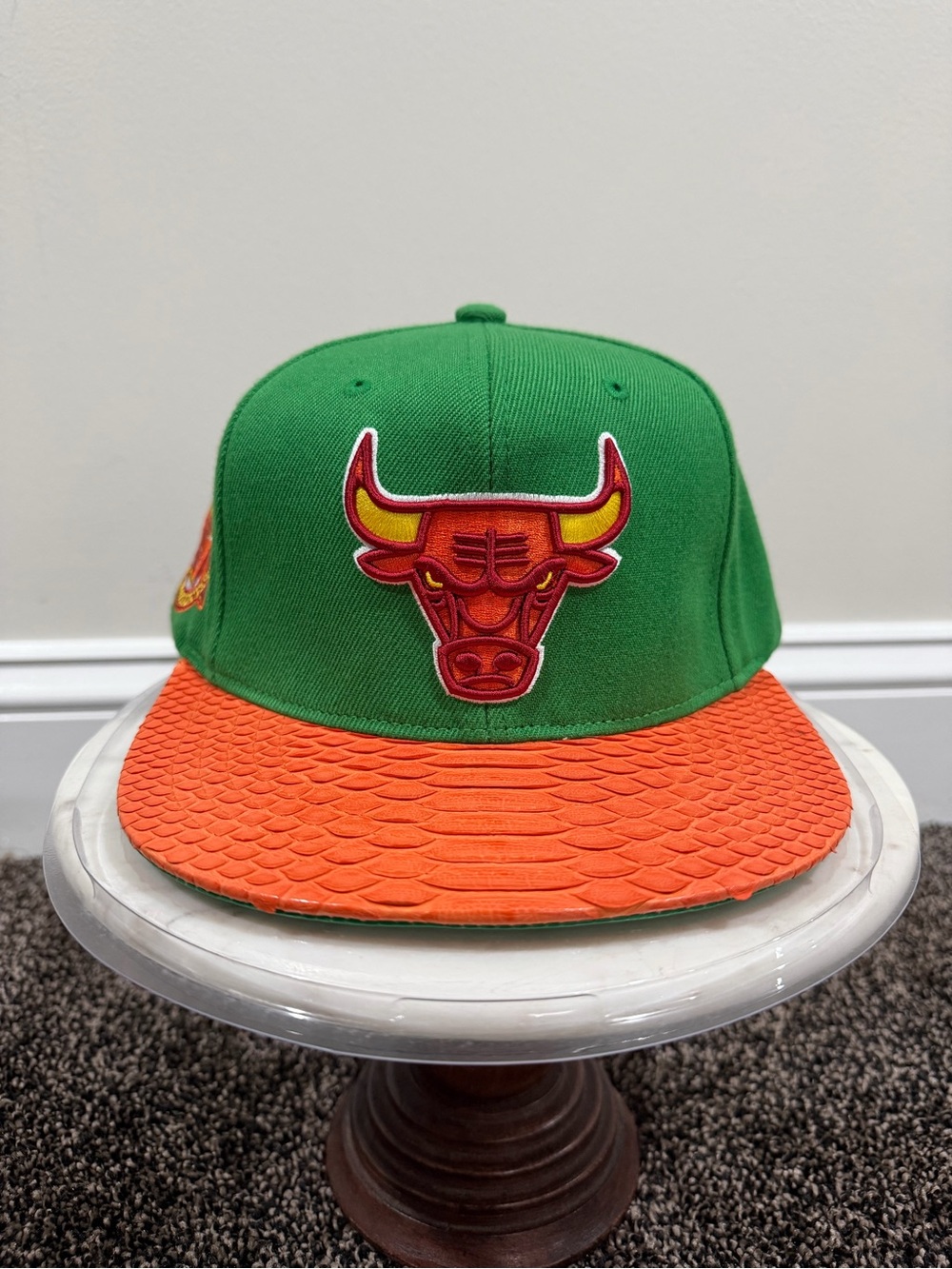 Just Don Mitchell & Ness NBA Chicago Bulls Green/Orange Hat